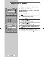 Preview for 36 page of Samsung WS-28M204D Owner'S Instructions Manual