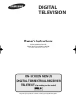 Samsung WS-32Z408D Owner'S Instructions Manual preview