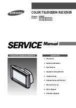 Preview for 1 page of Samsung WS32Z46VSGXXEC Service Manual