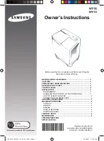 Preview for 1 page of Samsung WT10 Owner'S Instructions Manual