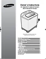 Preview for 1 page of Samsung WT12S3 Owner'S Instructions Manual