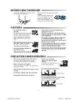 Preview for 2 page of Samsung WT80J7 Owner'S Instructions Manual