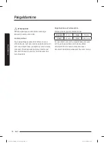 Preview for 78 page of Samsung WW60A312 Series User Manual