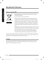 Preview for 134 page of Samsung WW60A312 Series User Manual