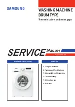 Samsung WW70T301MBW Service Manual preview