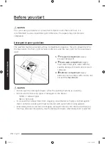 Предварительный просмотр 28 страницы Samsung WW80K4 Series Manual