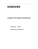 Samsung XA160F User Manual preview