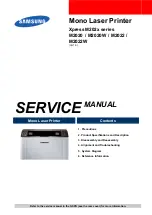 Samsung Xpress M202 series Service Manual preview