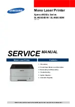 Samsung xpress m283 series Service Manual preview