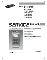 Предварительный просмотр 1 страницы Samsung Yepp Sports YP-60 H Service Manual