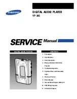 Samsung Yepp YP-30S Service Manual preview