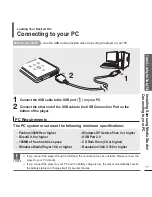 Предварительный просмотр 17 страницы Samsung yePP YP-K3J User Manual