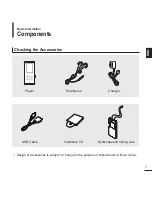 Предварительный просмотр 7 страницы Samsung yePP YP-K3JQ User Manual