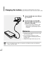 Предварительный просмотр 12 страницы Samsung yePP YP-K5JAB User Manual