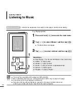 Предварительный просмотр 22 страницы Samsung yePP YP-K5JAB User Manual