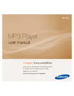 Samsung yePP YP-P3 16GB User Manual preview