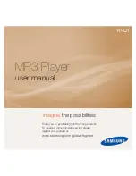 Samsung yePP YP-Q1 16GB User Manual предпросмотр