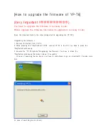 Preview for 1 page of Samsung Yepp YP-T6H Firmware Upgrade Manual