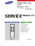 Samsung Yepp YP-U3 Service Manual предпросмотр