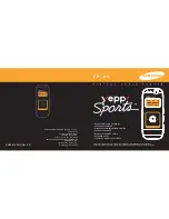 Предварительный просмотр 1 страницы Samsung YP-60V - YEPP Sports 256 MB Digital Player Manual Del Instrucción