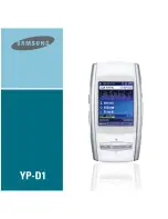 Samsung YP-D1Q User Manual предпросмотр