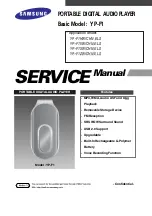 Предварительный просмотр 1 страницы Samsung YP-F1 Service Manual