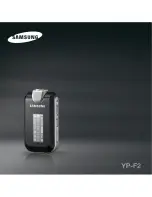 Samsung YP-F2X User Manual предпросмотр