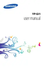 Предварительный просмотр 1 страницы Samsung YP-GI1CW User Manual