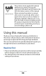 Предварительный просмотр 2 страницы Samsung YP-GI1CW User Manual