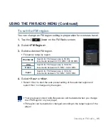 Предварительный просмотр 95 страницы Samsung YP-M1 User Manual