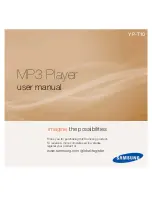 Samsung YP-P10 User Manual предпросмотр