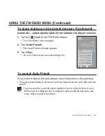 Предварительный просмотр 87 страницы Samsung YP P2JCR - 8 GB Digital Player User Manual