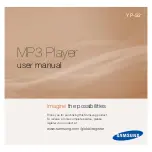 Предварительный просмотр 1 страницы Samsung YP-S2ZB - 1 GB, Digital Player User Manual