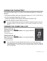 Preview for 19 page of Samsung YP-S3AG User Manual