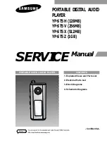 Предварительный просмотр 1 страницы Samsung YP-ST5 H Service Manual