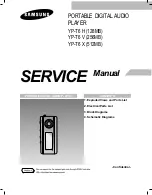 Preview for 1 page of Samsung YP-T6 H Service Manual