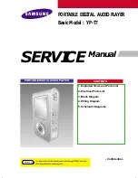 Samsung YP-T7 Service Manual preview