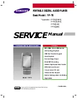 Предварительный просмотр 1 страницы Samsung YP-T8 Service Manual