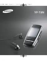 Samsung YP-T8N Owner'S Instructions Manual предпросмотр