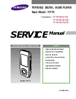 Предварительный просмотр 1 страницы Samsung YP-T9BAB Service Manual