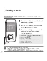 Предварительный просмотр 22 страницы Samsung YP-T9J Manual