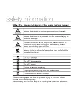 Предварительный просмотр 3 страницы Samsung YP-U3JAW User Manual