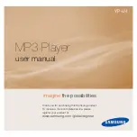 Предварительный просмотр 1 страницы Samsung YP-U4JQB User Manual