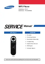 Samsung YP-U5 Service Manual preview