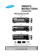 Samsung Z-850 Owner'S Instructions Manual preview