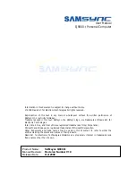 SAMsync Q9000 Plus User Manual preview