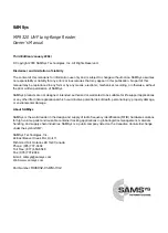 Preview for 3 page of SAMSys MP9320 User Manual