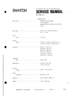 Preview for 2 page of Samtron SC-528UL Service Manual