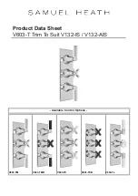 Предварительный просмотр 1 страницы Samuel Heath V603-T Product Data Sheet