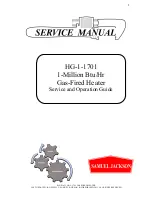 SAMUEL JACKSON HG-1-1701 Service And Operation Manual preview